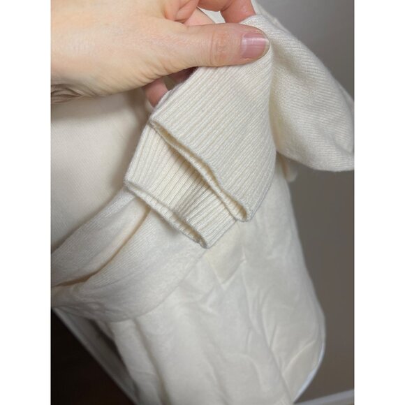 Quince Cashmere Polo Sweater Ivory Mongolian Luxury Elevated Classic Womens S - Picture 6 of 9